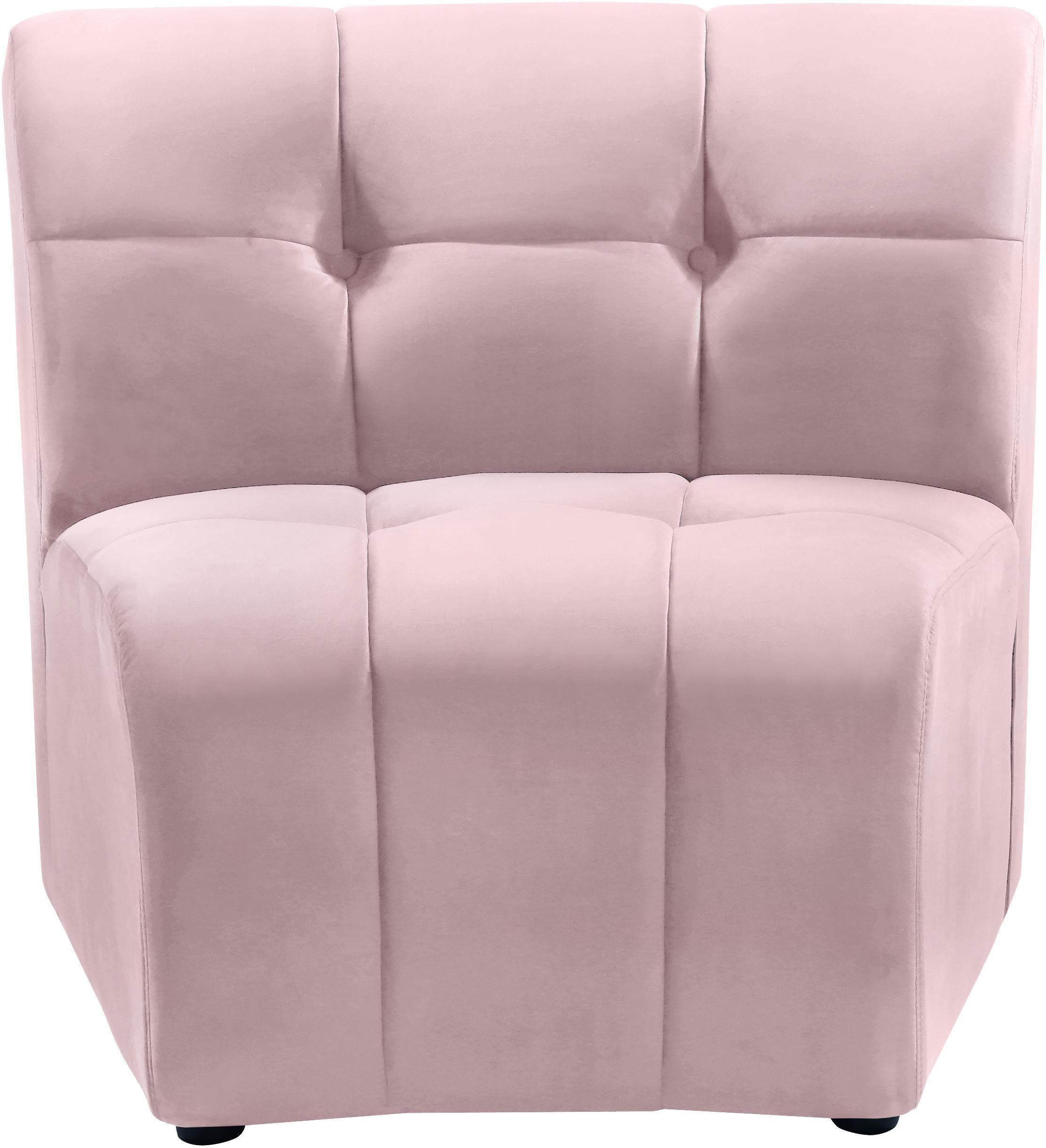 Limitless Pink Velvet Modular Chair image