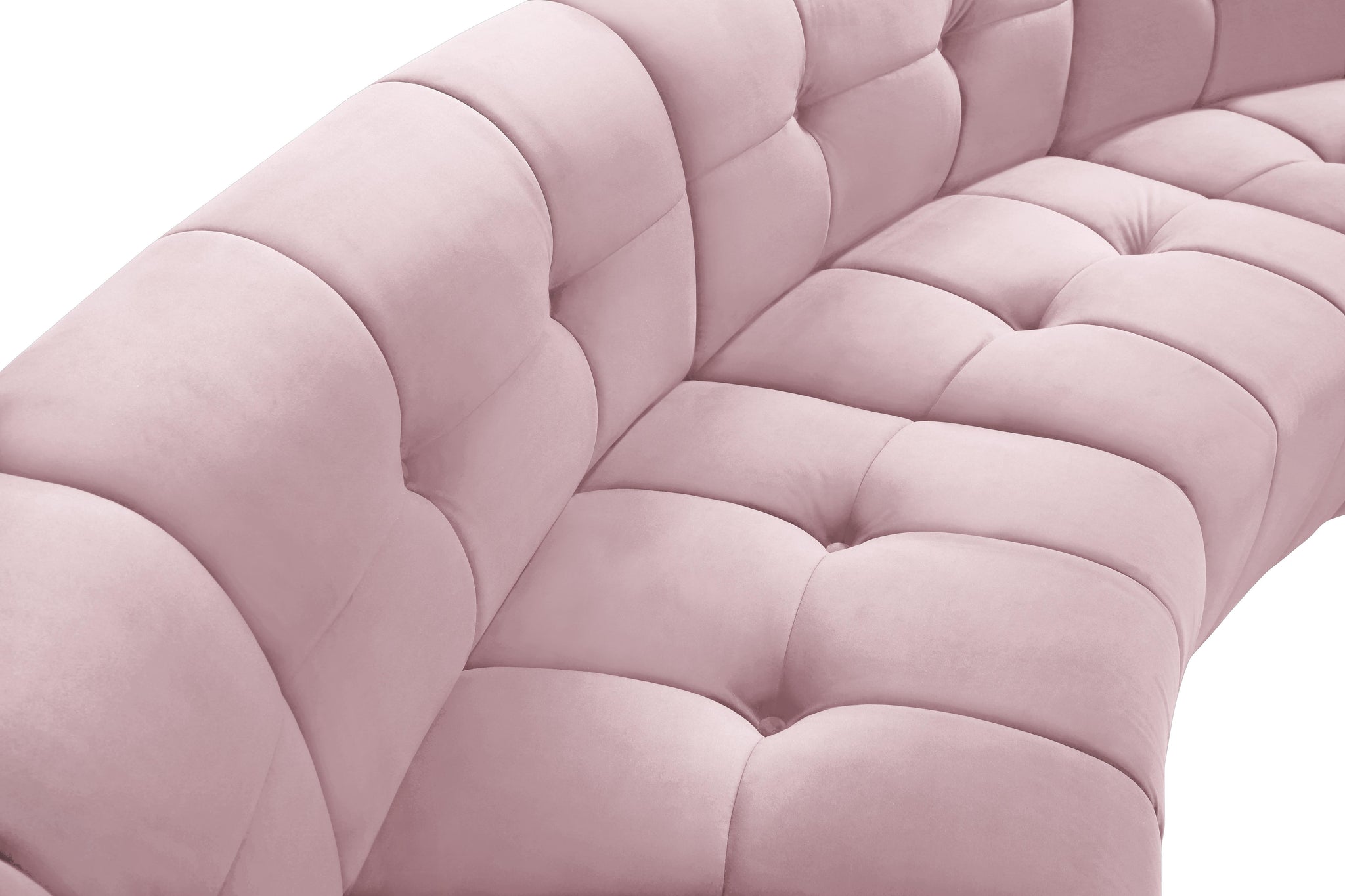 Limitless Pink Velvet 3pc. Modular Sectional - Furnish 4 Less 98 (NY)*