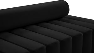 Melody Black Velvet Sofa - Furnish 4 Less 98 (NY)*