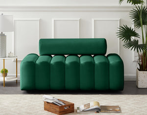 Melody Green Velvet Loveseat - Furnish 4 Less 98 (NY)*