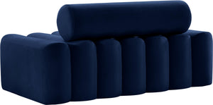 Melody Navy Velvet Loveseat - Furnish 4 Less 98 (NY)*