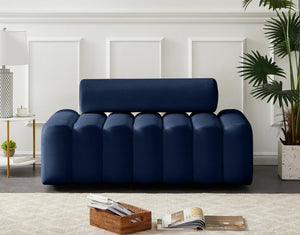 Melody Navy Velvet Loveseat - Furnish 4 Less 98 (NY)*