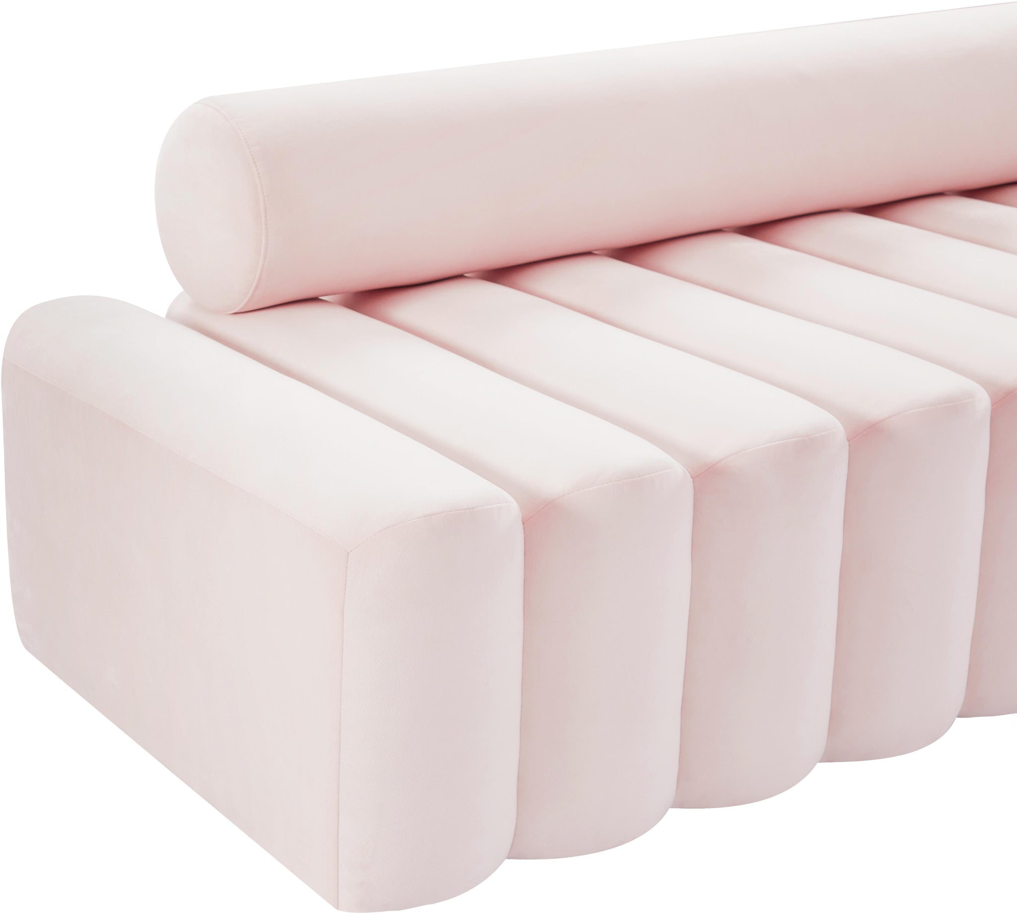 Melody Pink Velvet Sofa - Furnish 4 Less 98 (NY)*