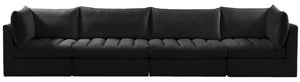 Jacob Black Velvet Modular Sofa - Furnish 4 Less 98 (NY)*