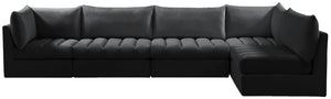 Jacob Black Velvet Modular Sectional - Furnish 4 Less 98 (NY)*