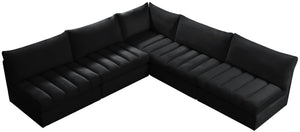 Jacob Black Velvet Modular Sectional - Furnish 4 Less 98 (NY)*