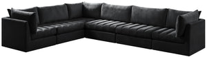 Jacob Black Velvet Modular Sectional - Furnish 4 Less 98 (NY)*