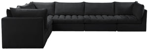 Jacob Black Velvet Modular Sectional - Furnish 4 Less 98 (NY)*