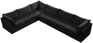 Jacob Black Velvet Modular Sectional - Furnish 4 Less 98 (NY)*