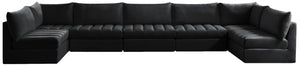 Jacob Black Velvet Modular Sectional - Furnish 4 Less 98 (NY)*