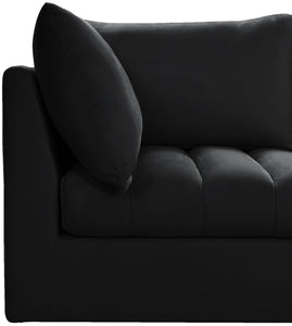 Jacob Black Velvet Modular Sectional - Furnish 4 Less 98 (NY)*