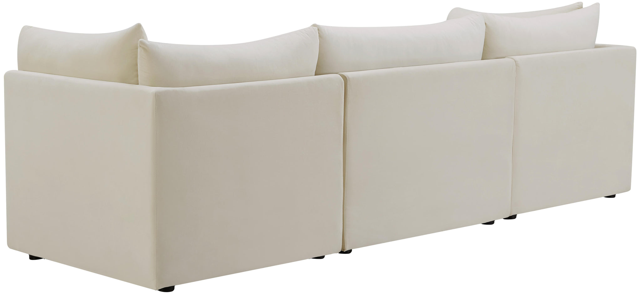 Jacob Cream Velvet Modular Sofa - Furnish 4 Less 98 (NY)*