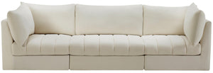 Jacob Cream Velvet Modular Sofa - Furnish 4 Less 98 (NY)*