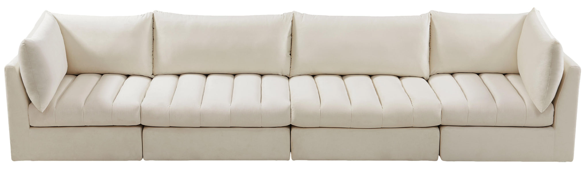 Jacob Cream Velvet Modular Sofa - Furnish 4 Less 98 (NY)*