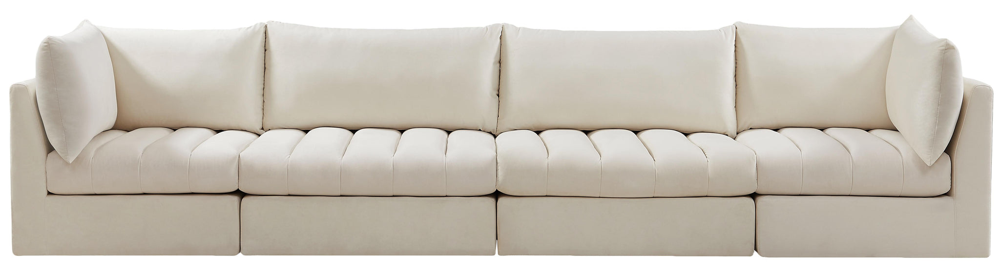 Jacob Cream Velvet Modular Sofa - Furnish 4 Less 98 (NY)*