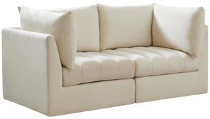 Jacob Cream Velvet Modular Sofa - Furnish 4 Less 98 (NY)*