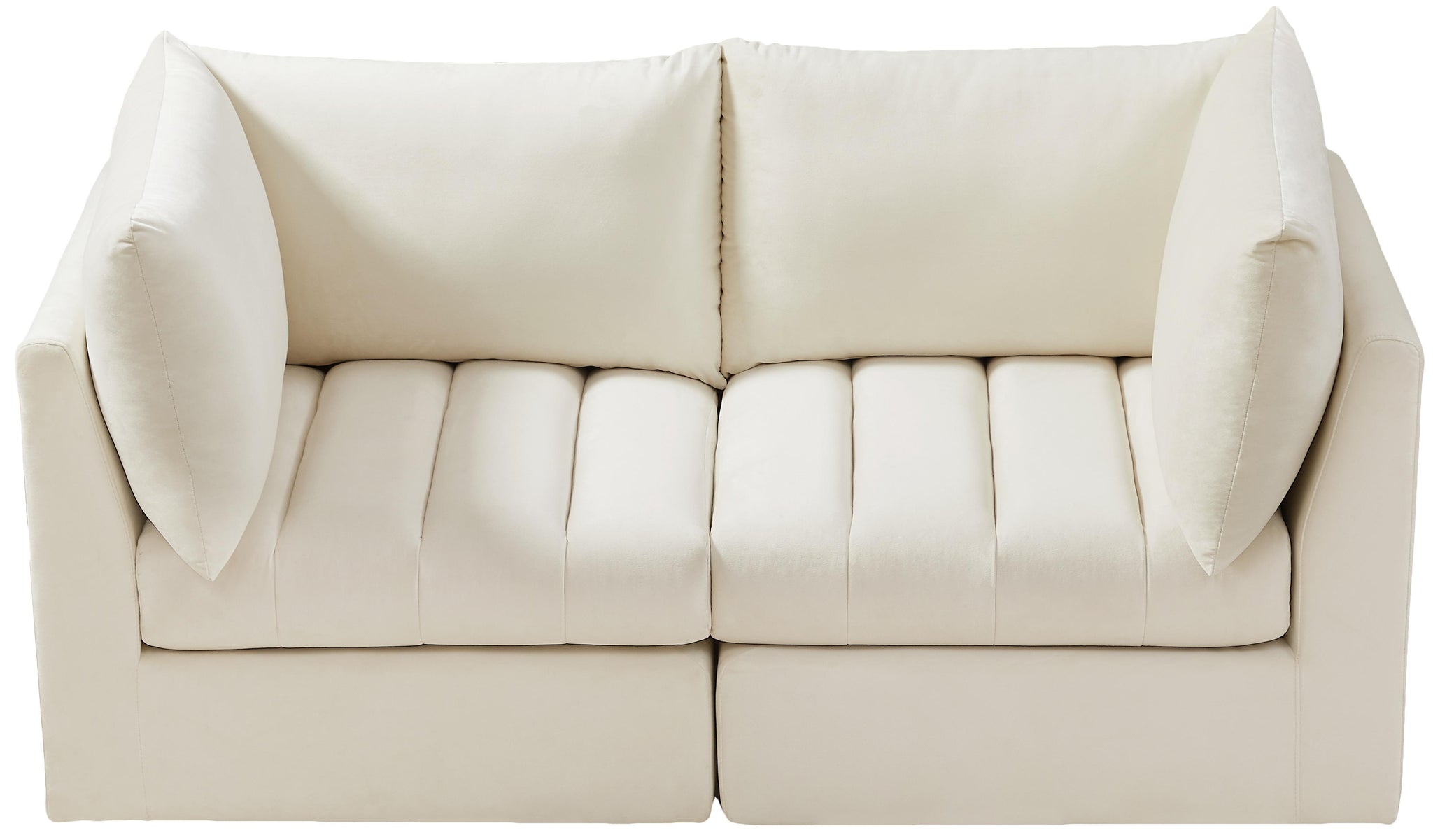 Jacob Cream Velvet Modular Sofa - Furnish 4 Less 98 (NY)*