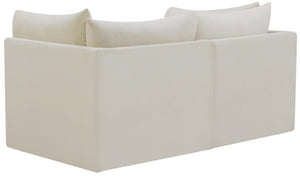 Jacob Cream Velvet Modular Sofa - Furnish 4 Less 98 (NY)*