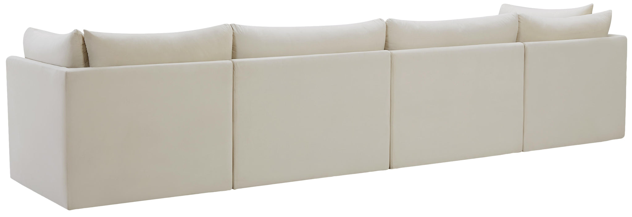 Jacob Cream Velvet Modular Sofa - Furnish 4 Less 98 (NY)*