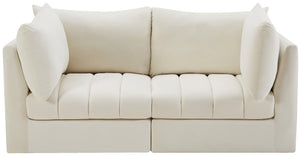 Jacob Cream Velvet Modular Sofa - Furnish 4 Less 98 (NY)*