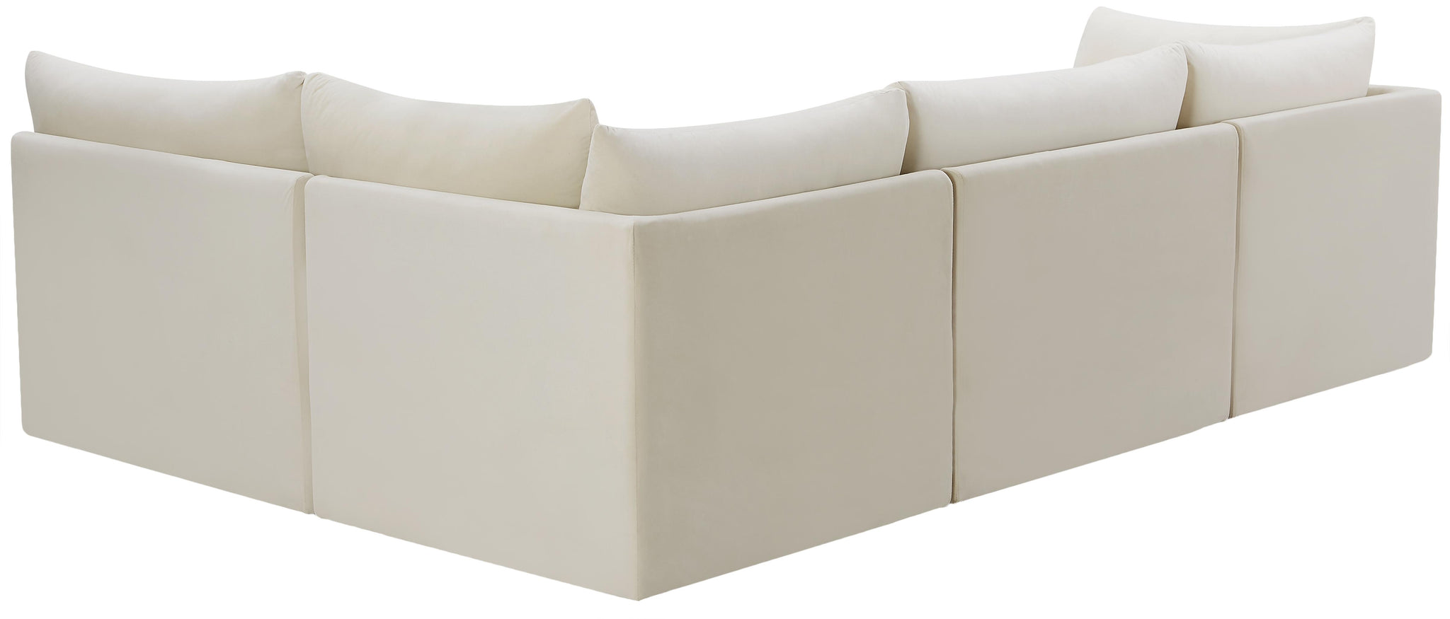 Jacob Cream Velvet Modular Sectional - Furnish 4 Less 98 (NY)*