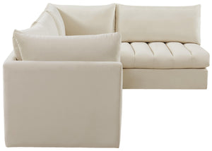 Jacob Cream Velvet Modular Sectional - Furnish 4 Less 98 (NY)*