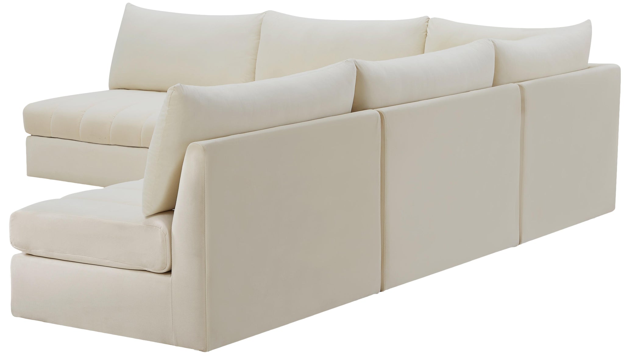 Jacob Cream Velvet Modular Sectional - Furnish 4 Less 98 (NY)*