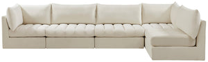 Jacob Cream Velvet Modular Sectional - Furnish 4 Less 98 (NY)*