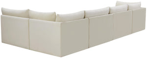 Jacob Cream Velvet Modular Sectional - Furnish 4 Less 98 (NY)*