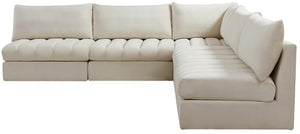 Jacob Cream Velvet Modular Sectional - Furnish 4 Less 98 (NY)*