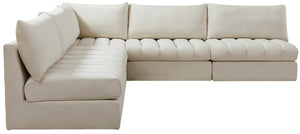 Jacob Cream Velvet Modular Sectional - Furnish 4 Less 98 (NY)*