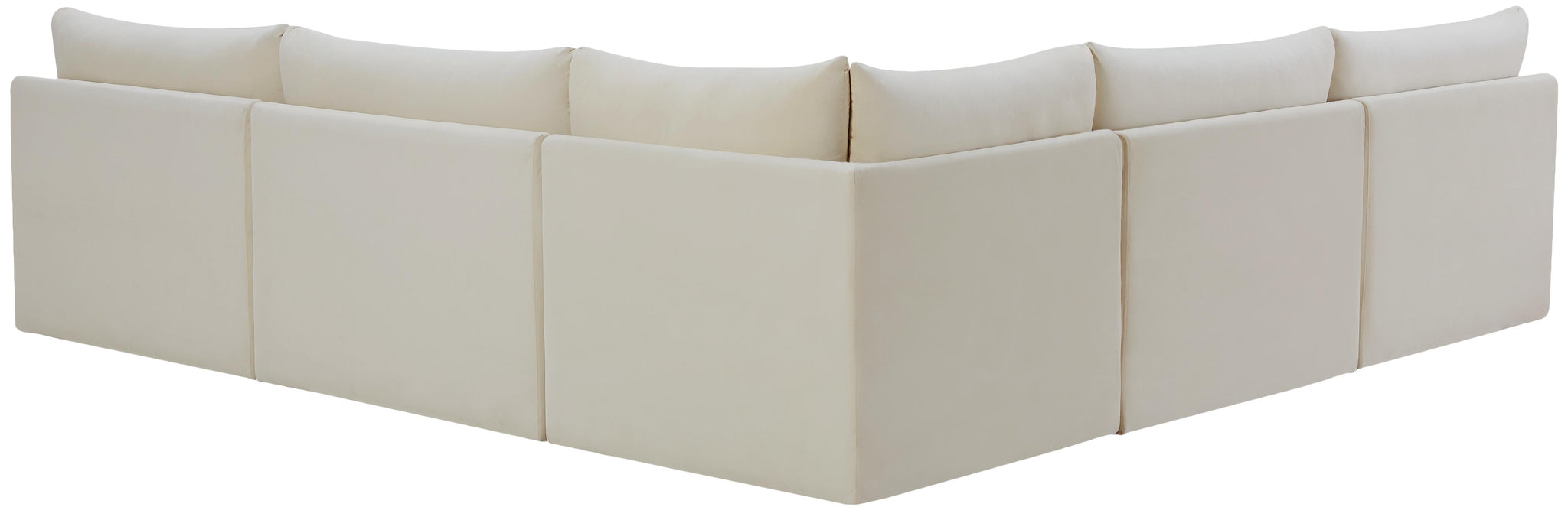 Jacob Cream Velvet Modular Sectional - Furnish 4 Less 98 (NY)*