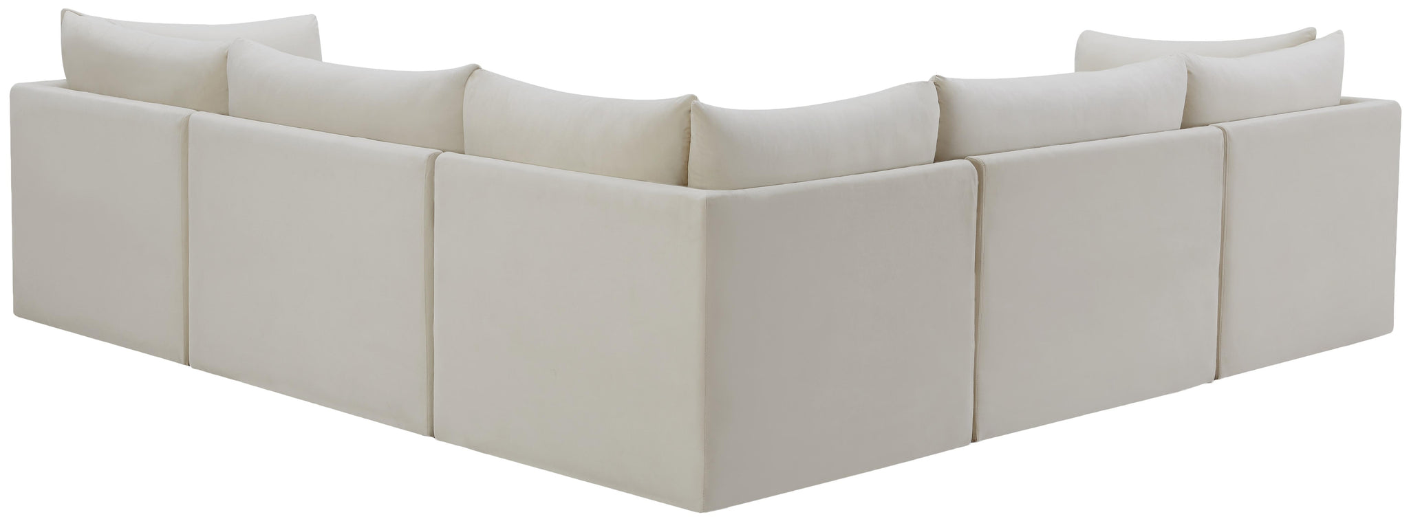 Jacob Cream Velvet Modular Sectional - Furnish 4 Less 98 (NY)*