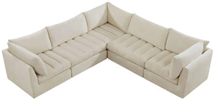 Jacob Cream Velvet Modular Sectional - Furnish 4 Less 98 (NY)*