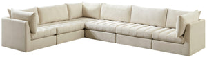 Jacob Cream Velvet Modular Sectional - Furnish 4 Less 98 (NY)*