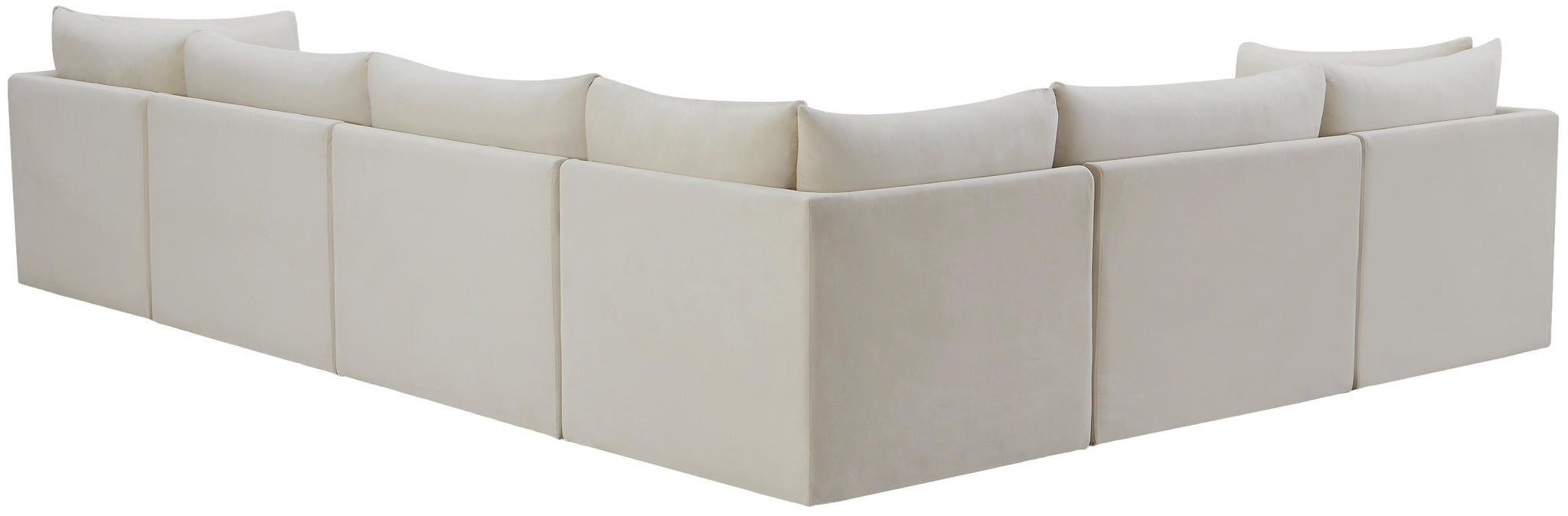 Jacob Cream Velvet Modular Sectional - Furnish 4 Less 98 (NY)*