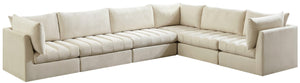 Jacob Cream Velvet Modular Sectional - Furnish 4 Less 98 (NY)*