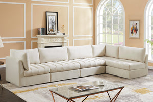 Jacob Cream Velvet Modular Sectional - Furnish 4 Less 98 (NY)*