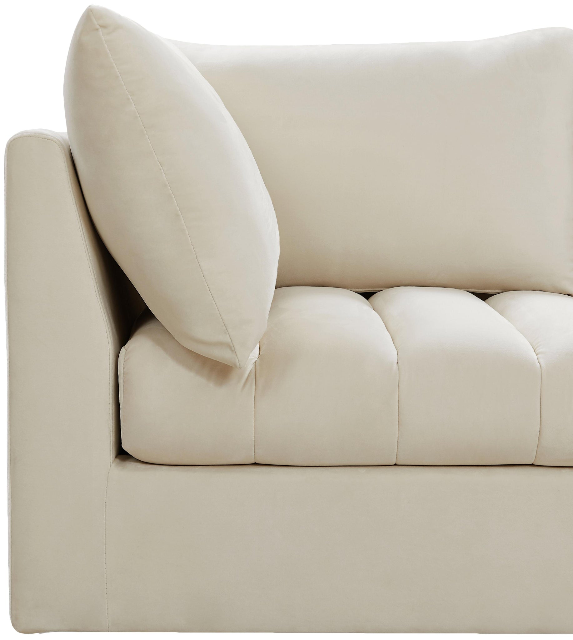 Jacob Cream Velvet Modular Sofa - Furnish 4 Less 98 (NY)*