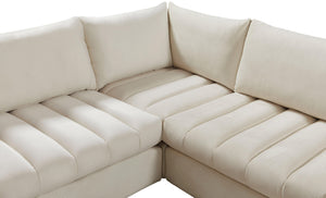 Jacob Cream Velvet Modular Sectional - Furnish 4 Less 98 (NY)*