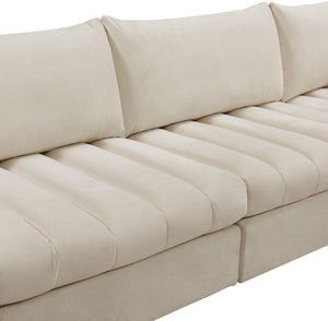 Jacob Cream Velvet Modular Sectional - Furnish 4 Less 98 (NY)*