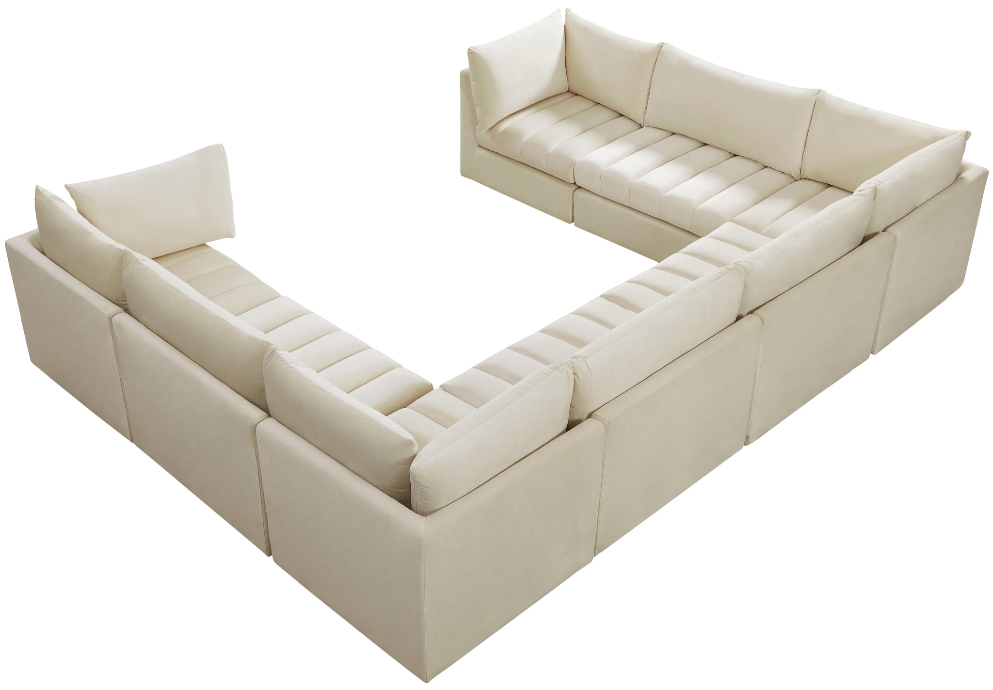 Jacob Cream Velvet Modular Sectional - Furnish 4 Less 98 (NY)*