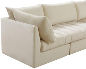 Jacob Cream Velvet Modular Sectional - Furnish 4 Less 98 (NY)*