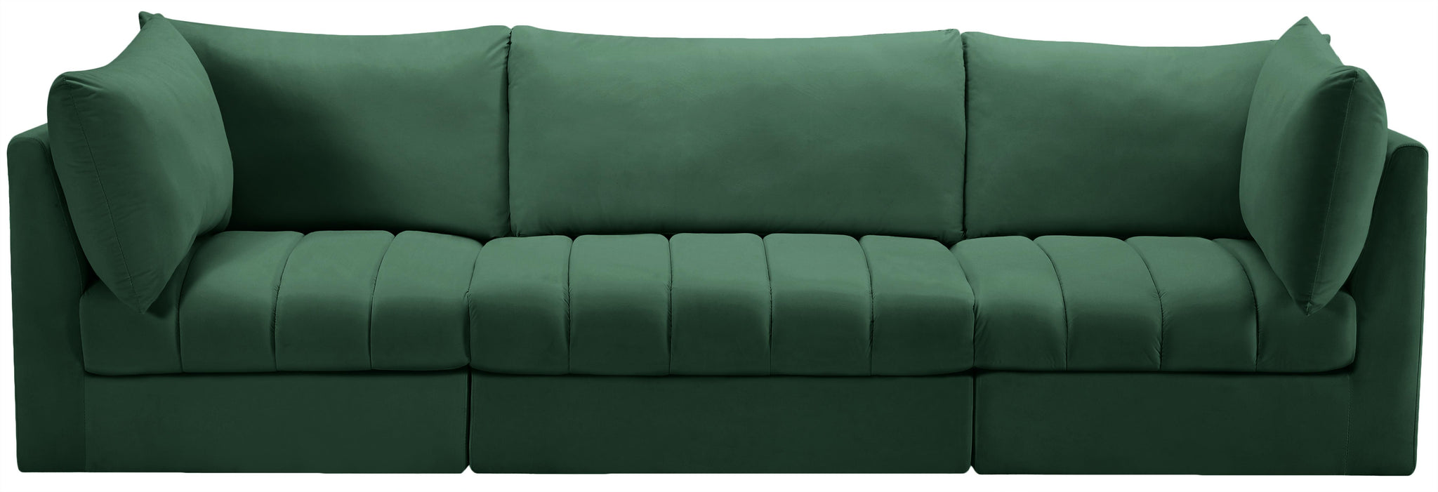 Jacob Green Velvet Modular Sofa - Furnish 4 Less 98 (NY)*