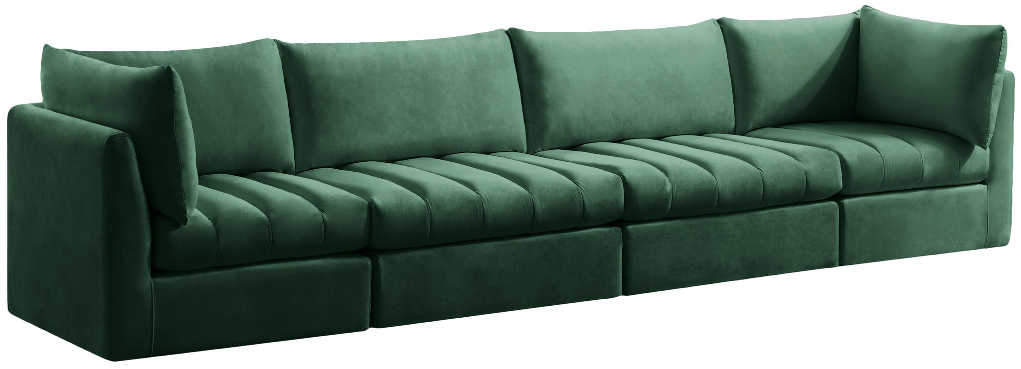 Jacob Green Velvet Modular Sofa - Furnish 4 Less 98 (NY)*