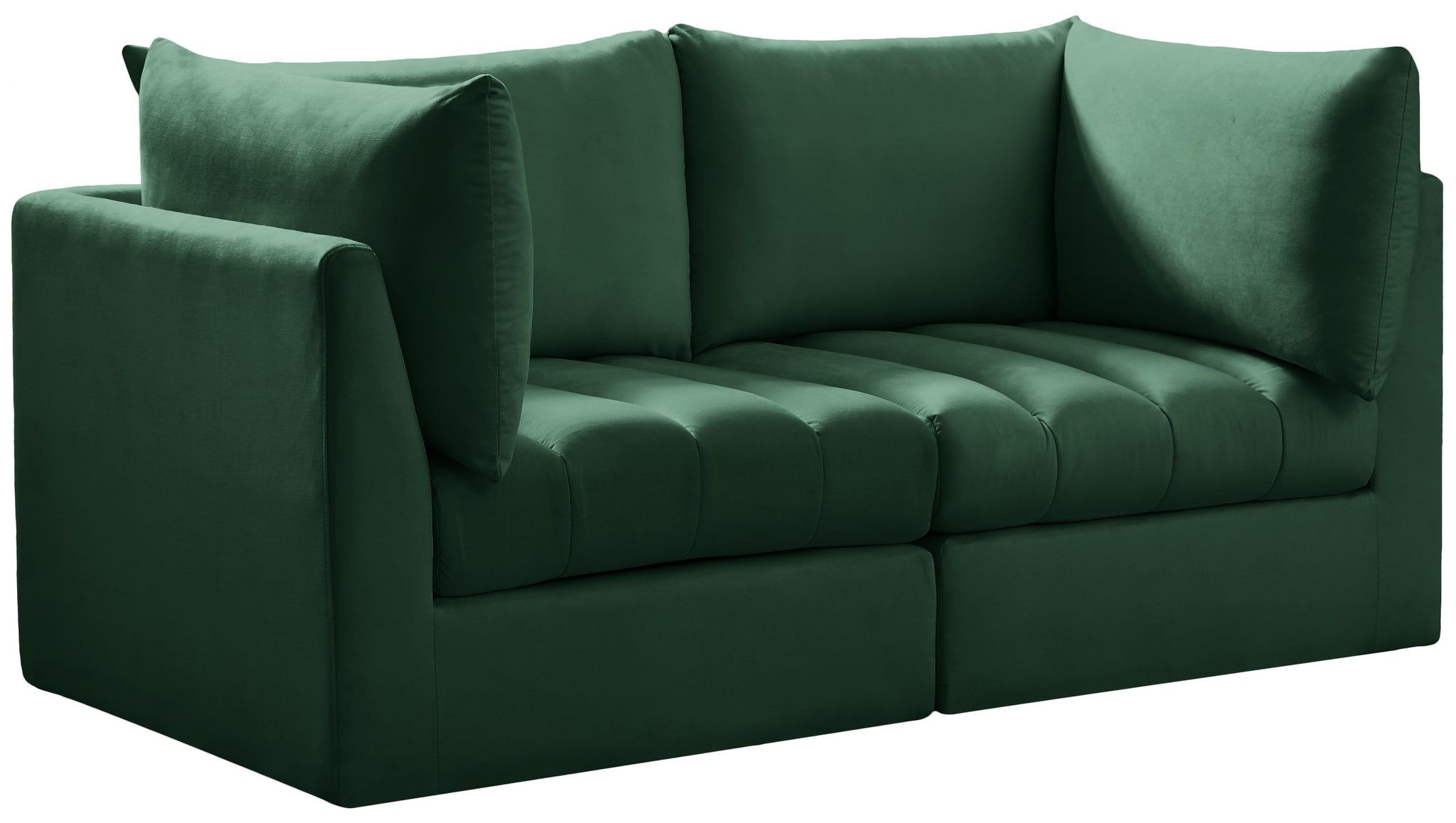 Jacob Green Velvet Modular Sofa - Furnish 4 Less 98 (NY)*