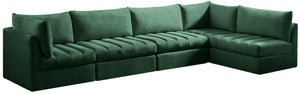 Jacob Green Velvet Modular Sectional - Furnish 4 Less 98 (NY)*