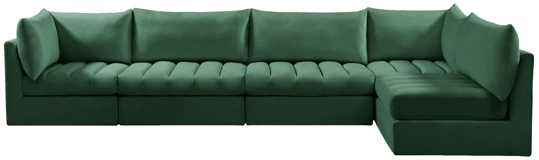 Jacob Green Velvet Modular Sectional - Furnish 4 Less 98 (NY)*