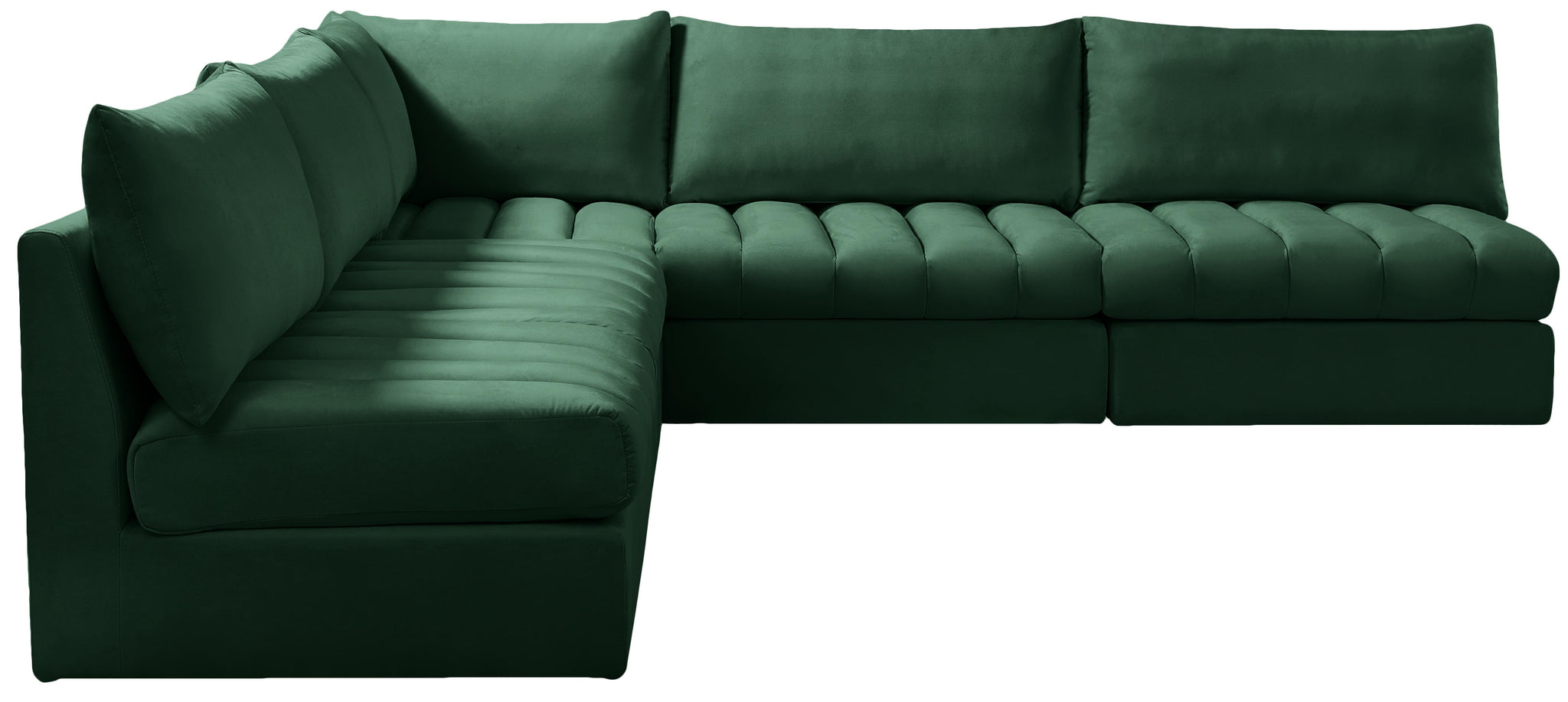 Jacob Green Velvet Modular Sectional - Furnish 4 Less 98 (NY)*