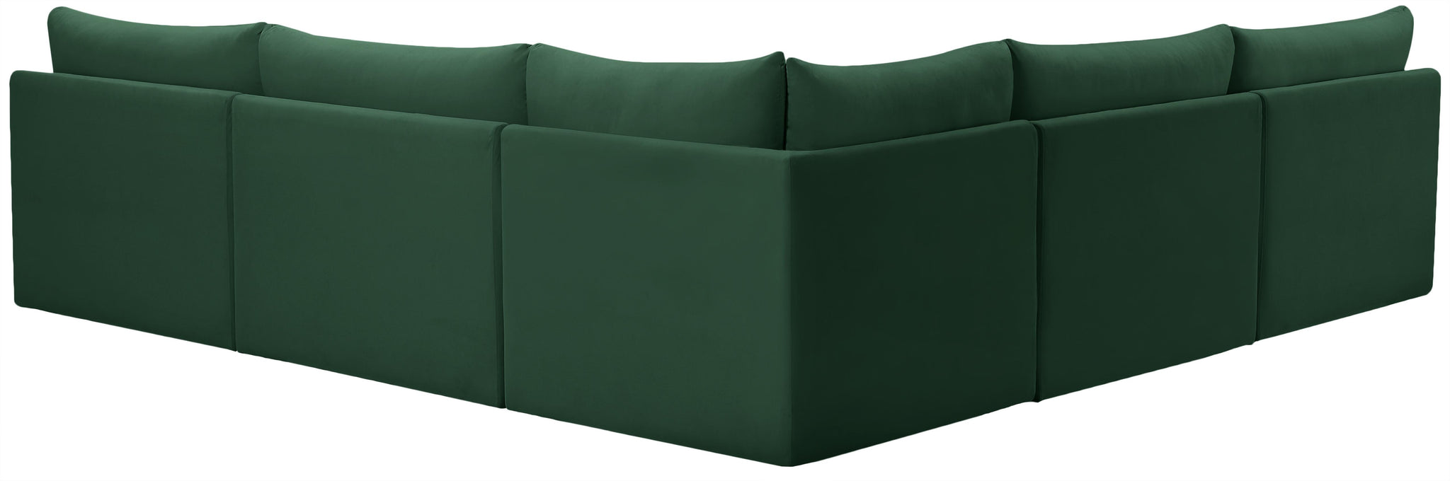 Jacob Green Velvet Modular Sectional - Furnish 4 Less 98 (NY)*